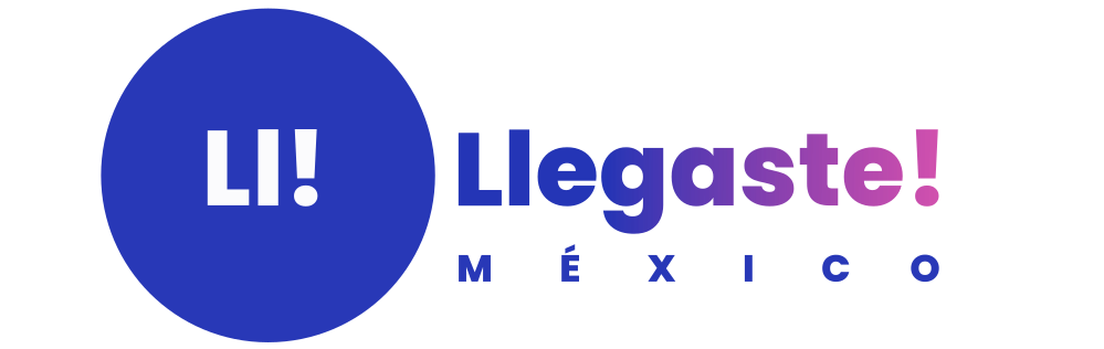 Logotipo Llegaste! México. Agencia de Viajes. Somos tu Anfitrión en Hospedaje. Reserva rápido y fácil.